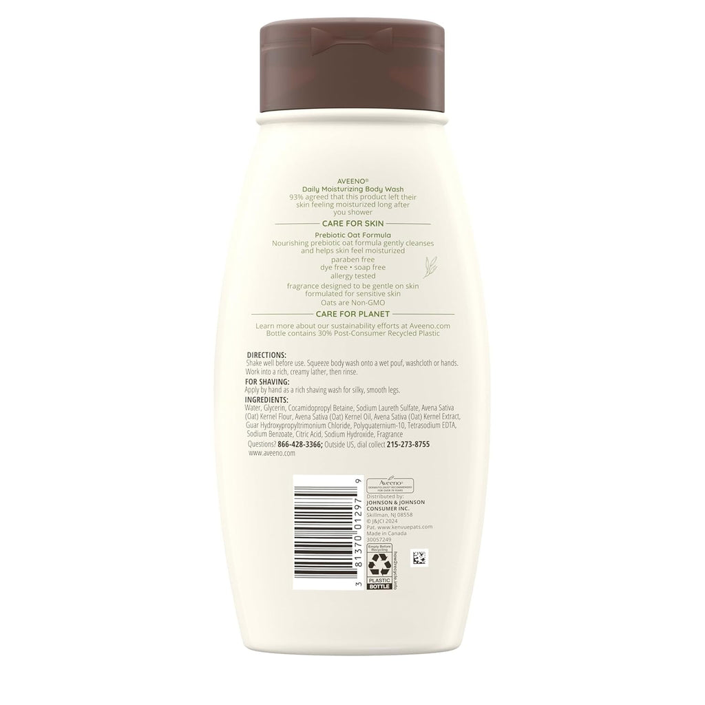 Aveeno Daily Moisturizing Body Wash - 18 Oz, 3 Pack
