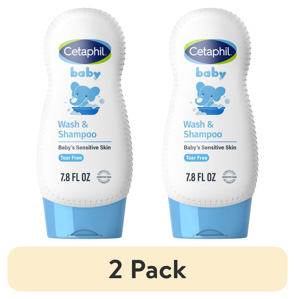 (2 pack) Cetaphil Baby Moisturizing Aloevera Body Wash and Shampoo, Organic Calendula, 7.8 fl oz