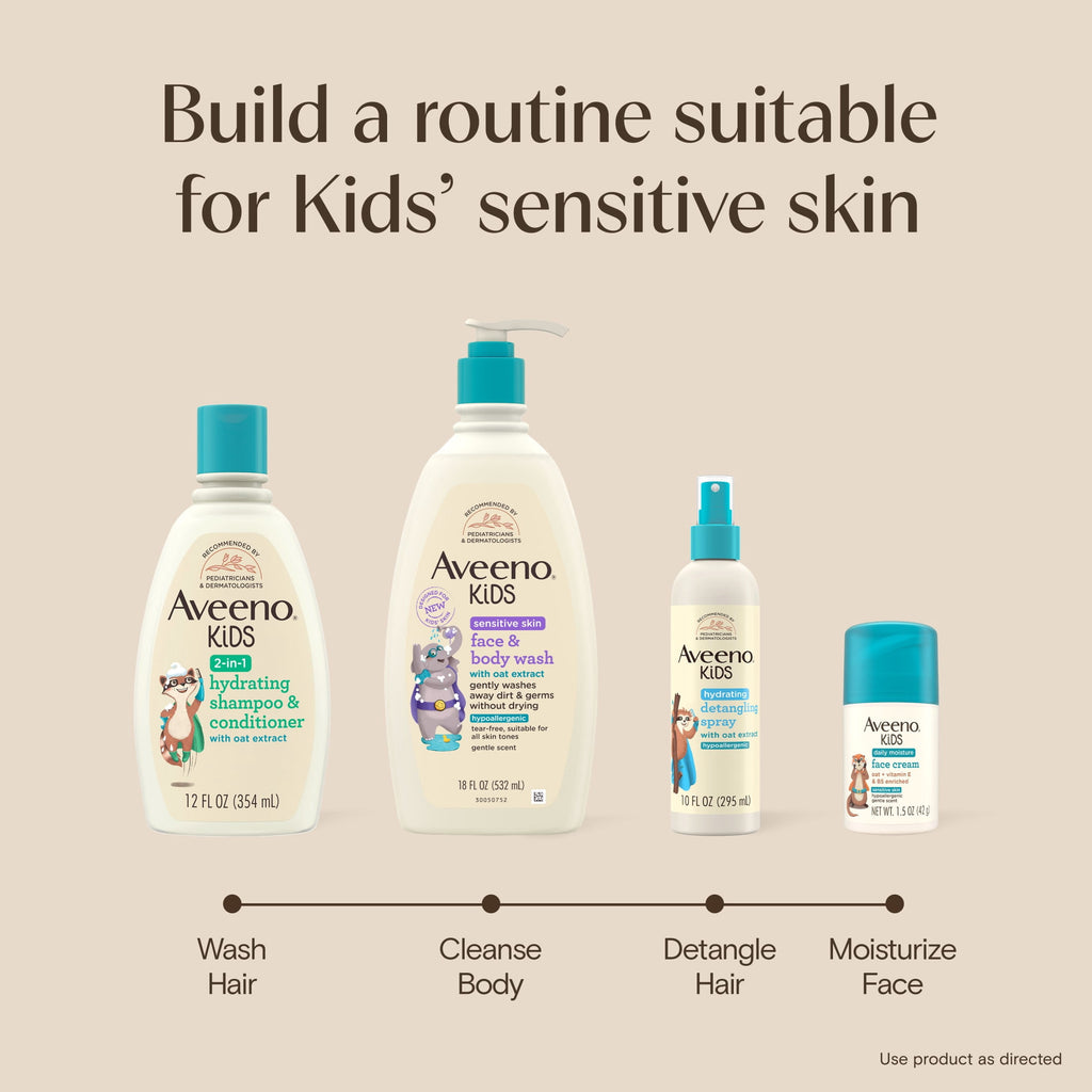Aveeno Kids 2-in-1 Shampoo & Conditioner, 12 Fl oz