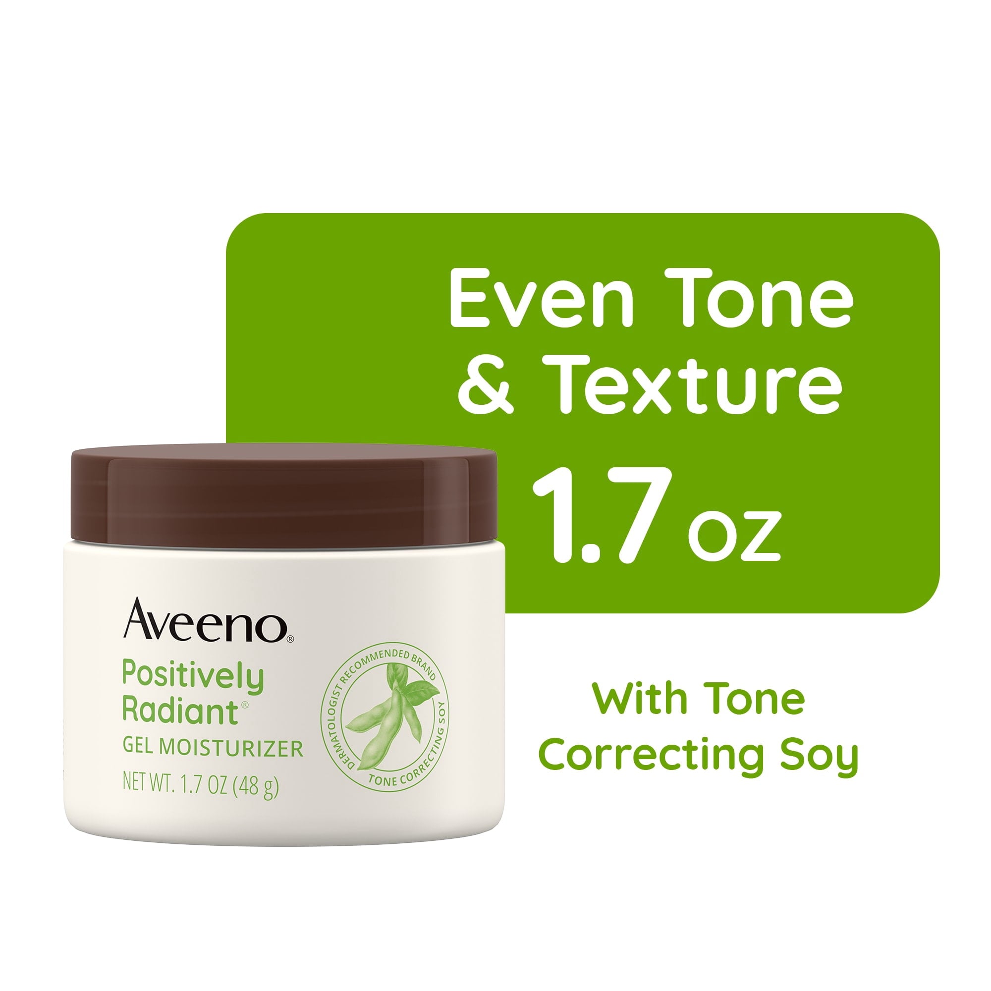 Aveeno Positively Radiant Brightening Gel Face Moisturizer, 1.7 oz