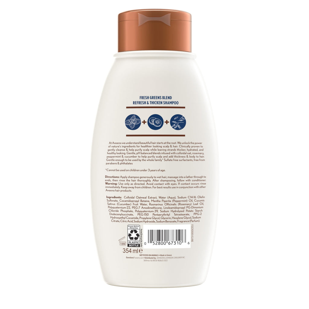 Cucumber & Rosemary Natural Volumizing Shampoo