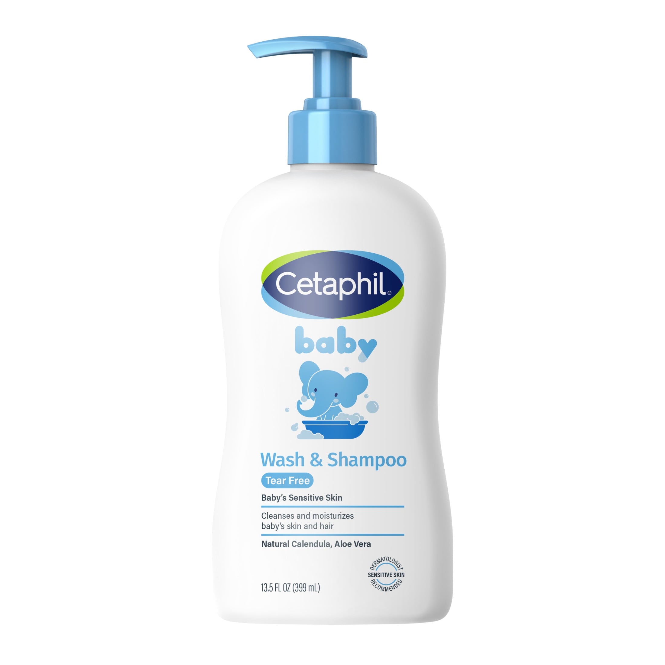(3 pack) Cetaphil Baby Moisturizing Shampoo and Body Wash with Aloe Vera&nbsp;and Natural Calendula, 13.5 fl oz