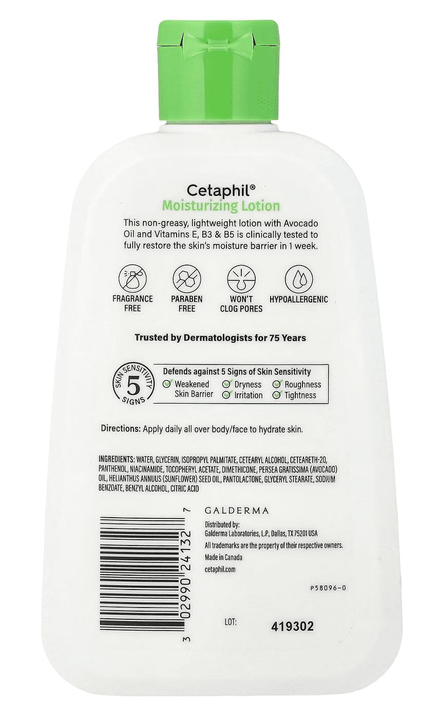 Cetaphil Moisturizing Lotion 8oz Dry To Normal Skin