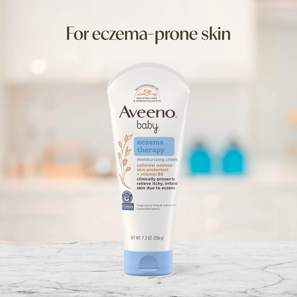 (2 pack) Aveeno Baby Eczema Therapy Moisturizing Cream, 7.3 oz