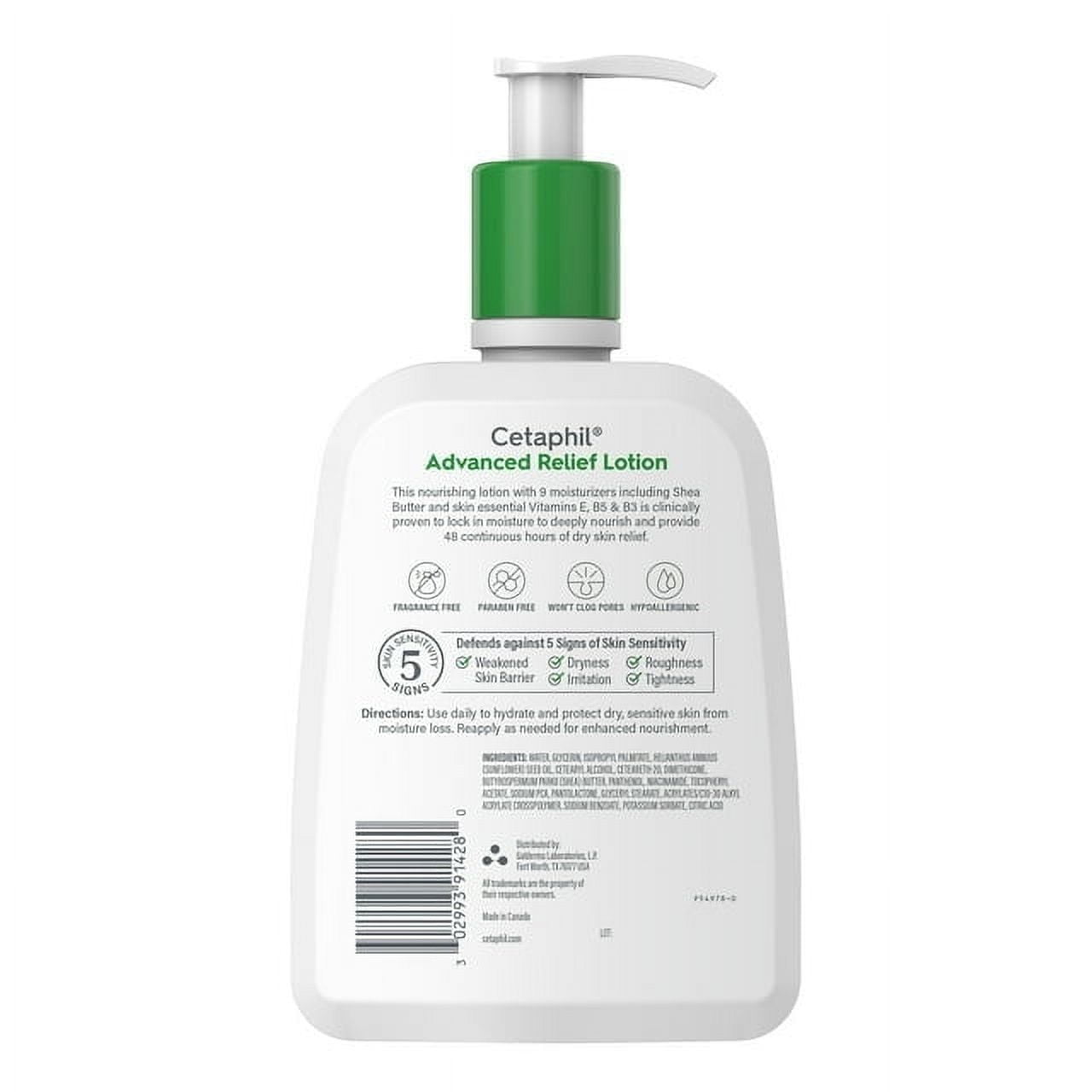 Cetaphil DailyAdvance Ultra Hydrating Lotion for Dry/Sensitive Skin 16 oz (Pack of 2)