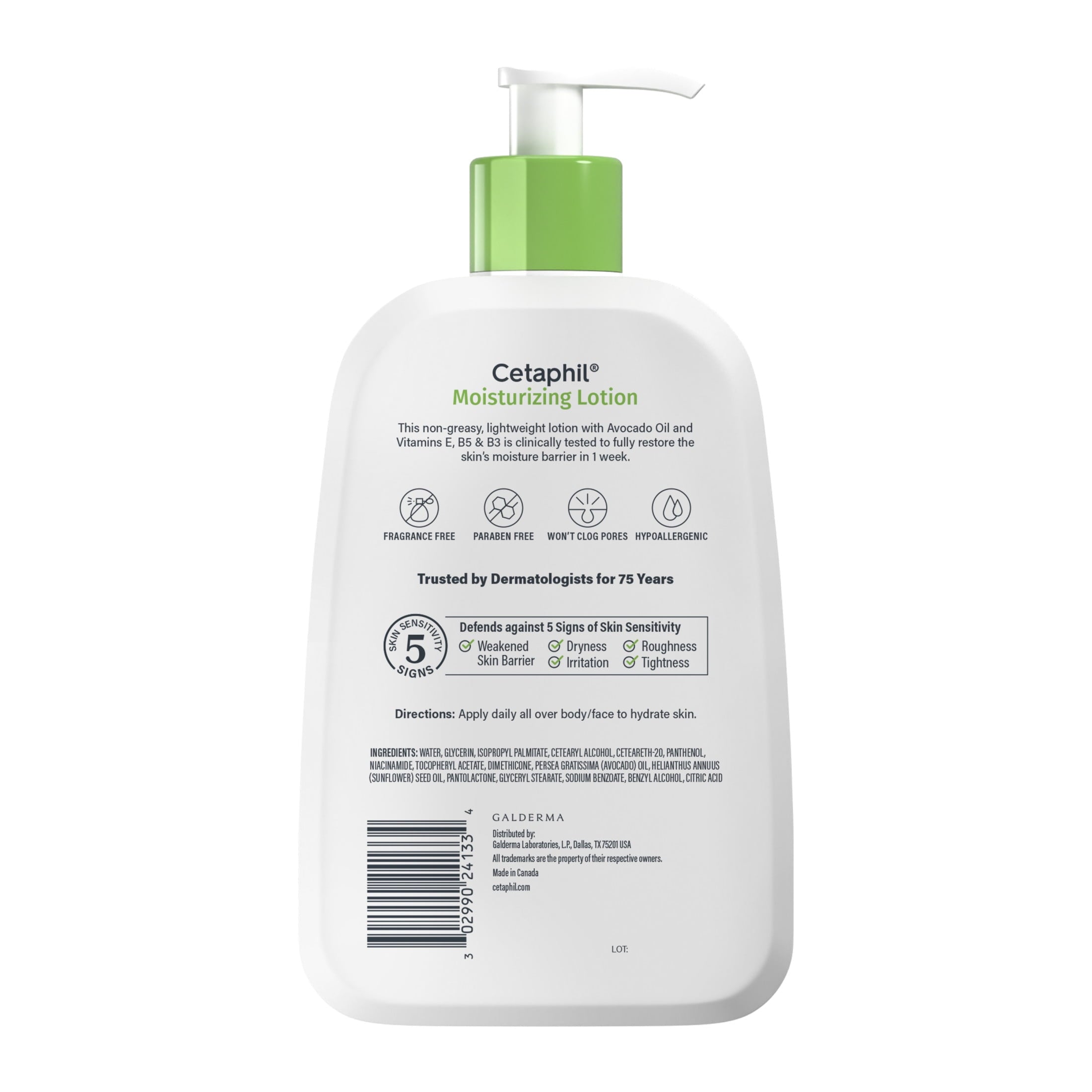 (2 pack) Cetaphil Moisturizing Face and Body Lotion for Normal to Dry Skin, Hydrating Fragrance Free, 16 fl oz