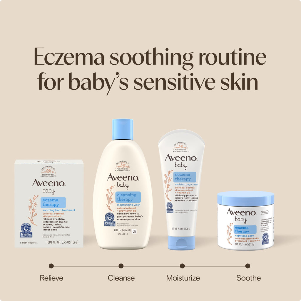 (2 pack) Aveeno Baby Eczema Therapy Moisturizing Cream, 7.3 oz