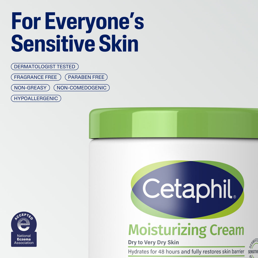 Cetaphil Moisturizing Cream for Very Dry to Dry Skin, 8.8 fl oz