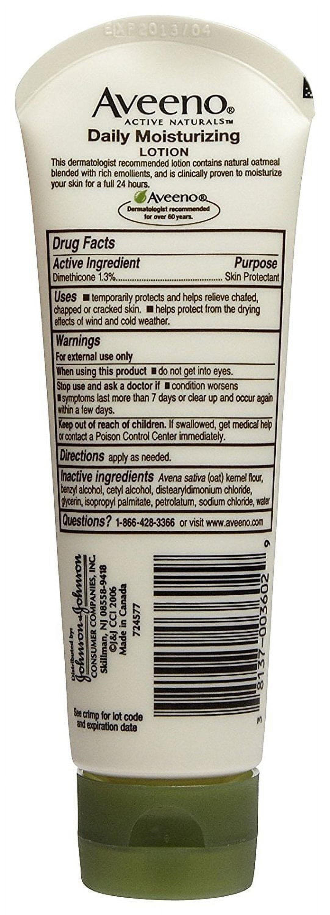 AVEENO Active Naturals Daily Moisturizing Lotion 2.50 oz (Pack of 2)