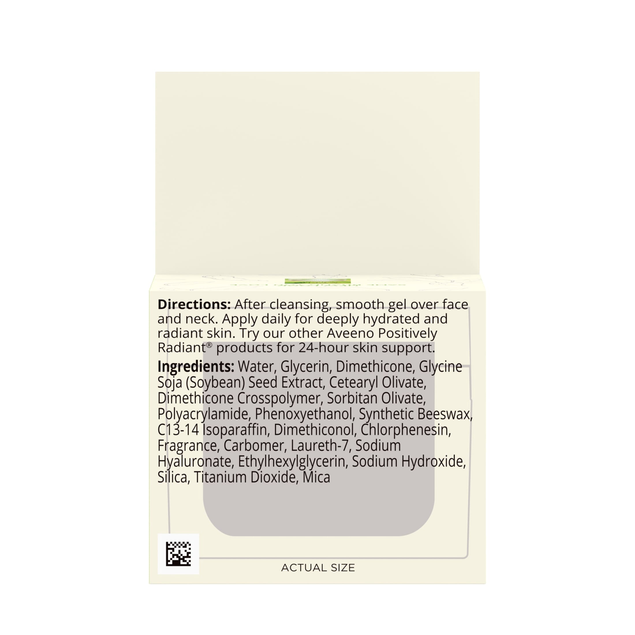 Aveeno Positively Radiant Brightening Gel Face Moisturizer, 1.7 oz