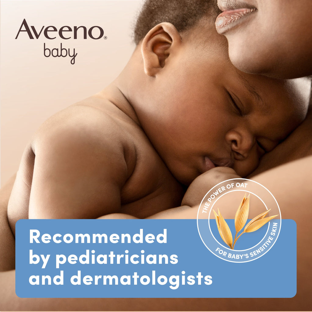 (3 pack) Aveeno Baby Daily Moisture Body Lotion, Sensitive Skin, Prebiotic Oatmeal, 18 fl. oz