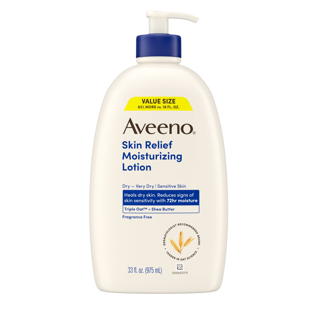 Aveeno Skin Relief Moisturizing Body Lotion, Value Size, 33 Fl oz