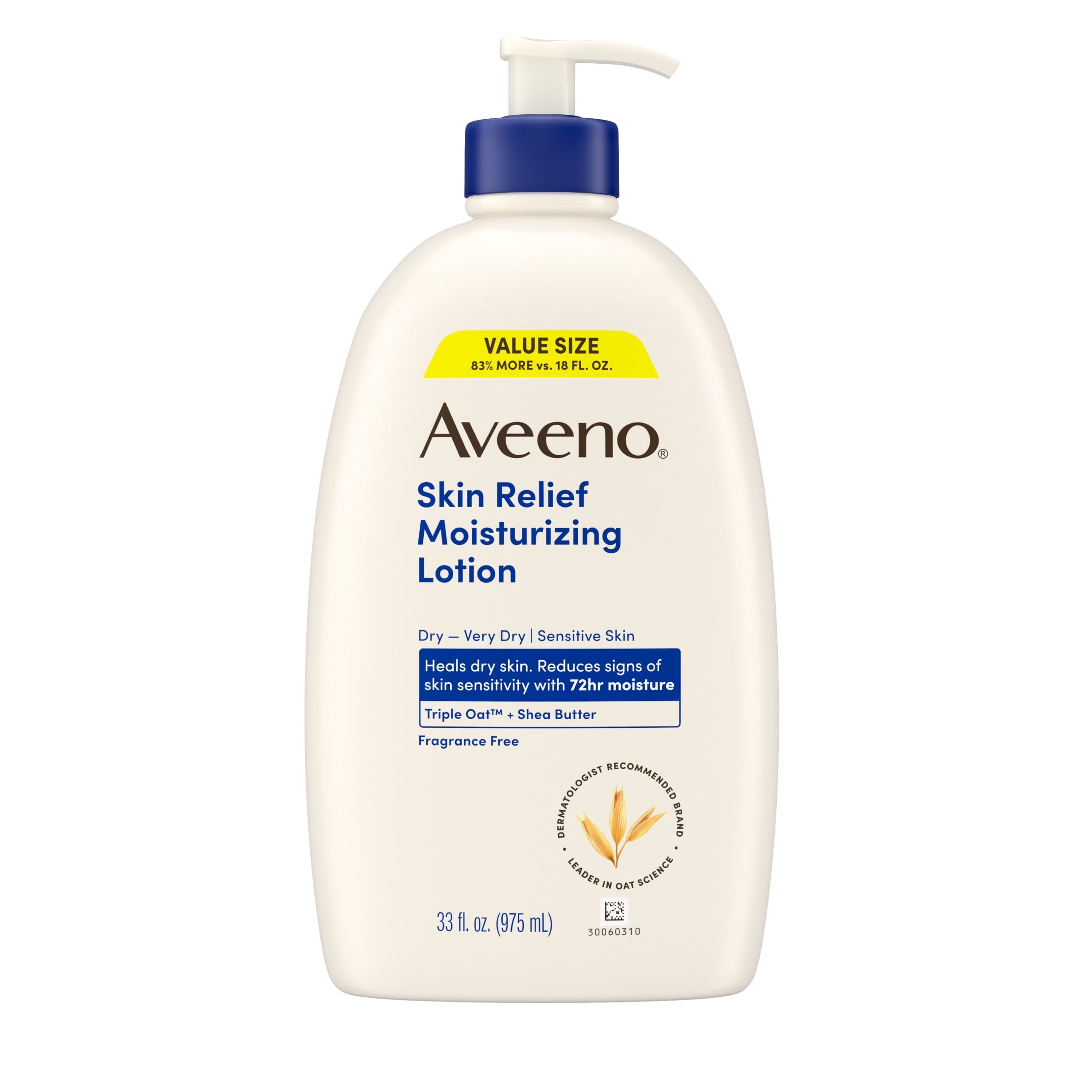 Aveeno Skin Relief Moisturizing Body Lotion, Value Size, 33 Fl oz