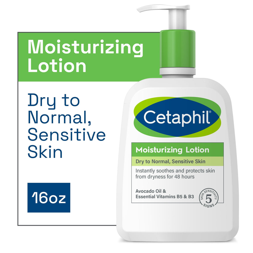 Cetaphil Moisturizing Lotion for All Skin Types 16 oz (Pack of 2)
