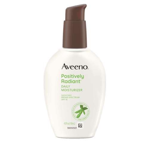 (3 pack) Aveeno Positively Radiant Daily Face Moisturizer SPF 15, Skin Care, 4 fl. oz