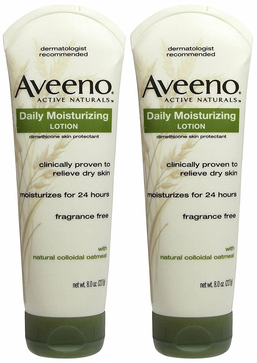 Aveeno Daily Moisturizing Body Lotion w/ Colloidal Oatmeal, 8oz, 2-Pack