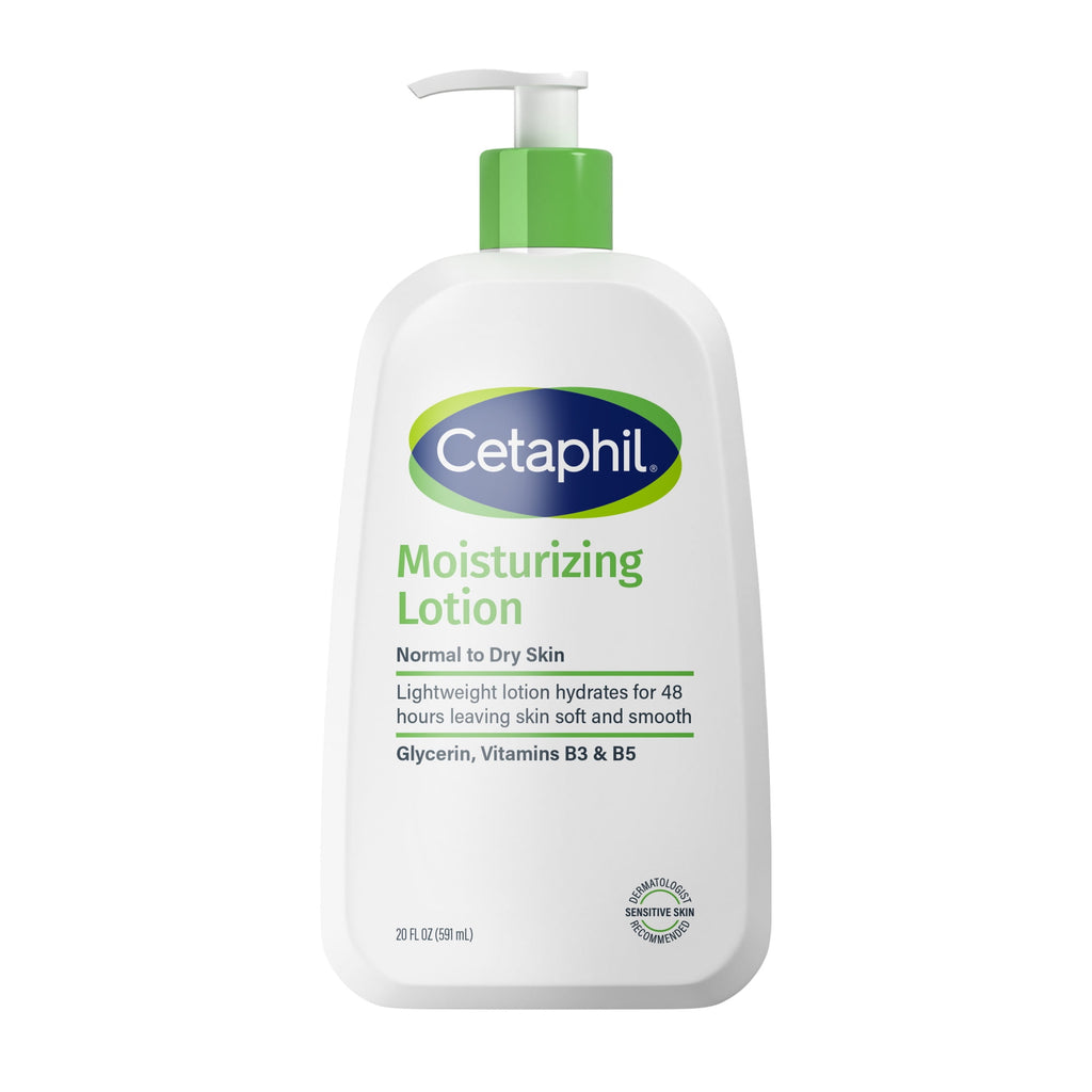 Cetaphil Moisturizing Lotion for Normal to Dry Skin, Hydrating Fragrance Free, 20 fl oz