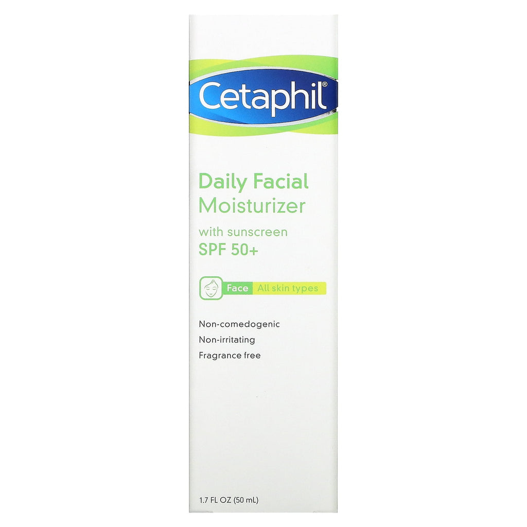 Cetaphil, Daily Facial Moisturizer, SPF 50+, 1.7 fl oz (50 ml)