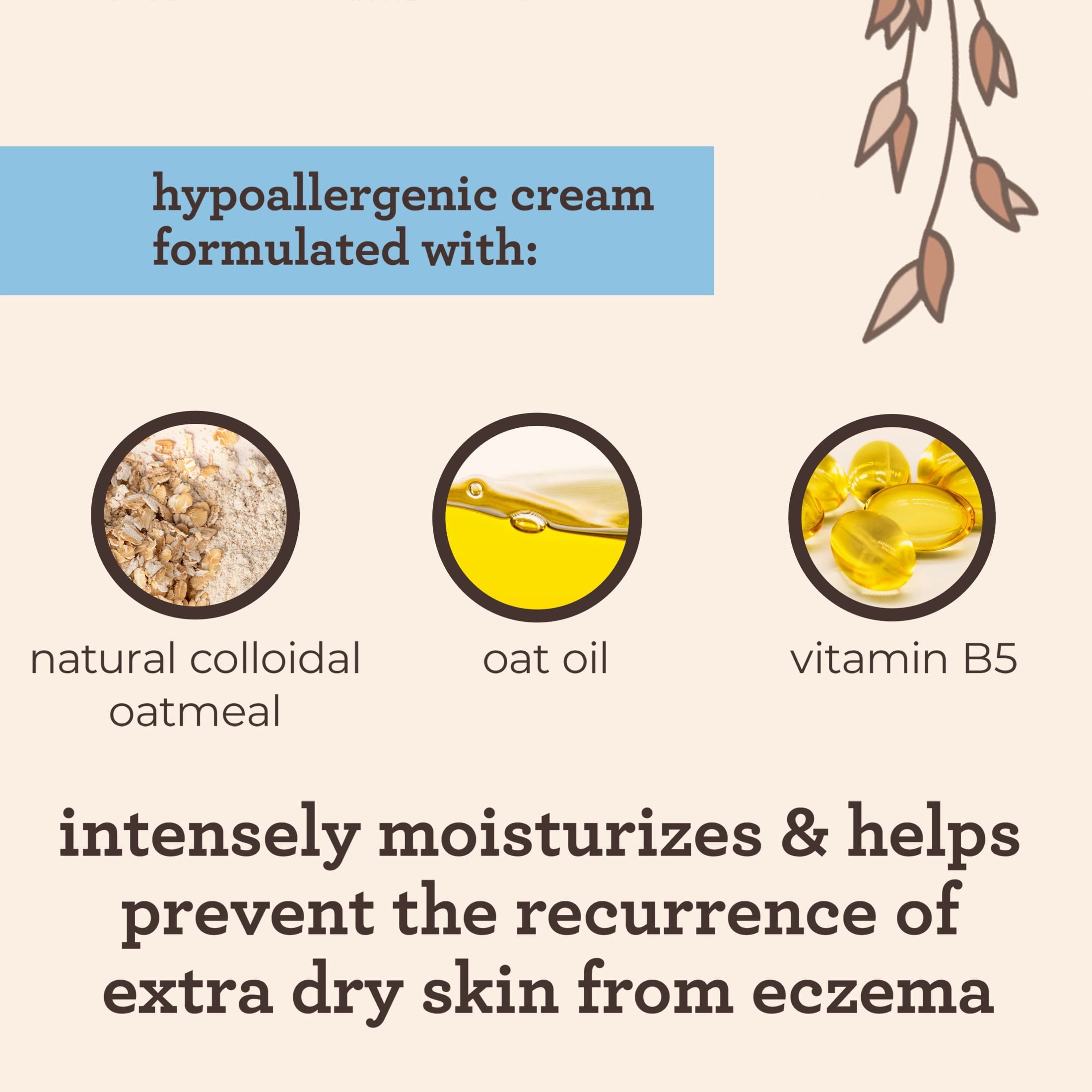 Aveeno Baby Eczema Therapy Moisturizing Cream Body Lotion with Oatmeal, 5 oz