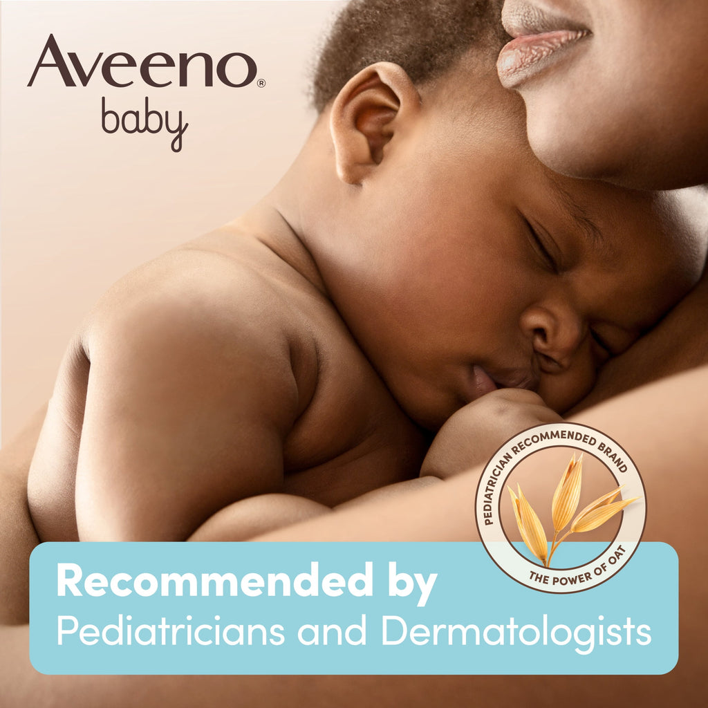 (2 pack) Aveeno Baby Eczema Therapy Moisturizing Cream Body Lotion with Oatmeal, 5 oz