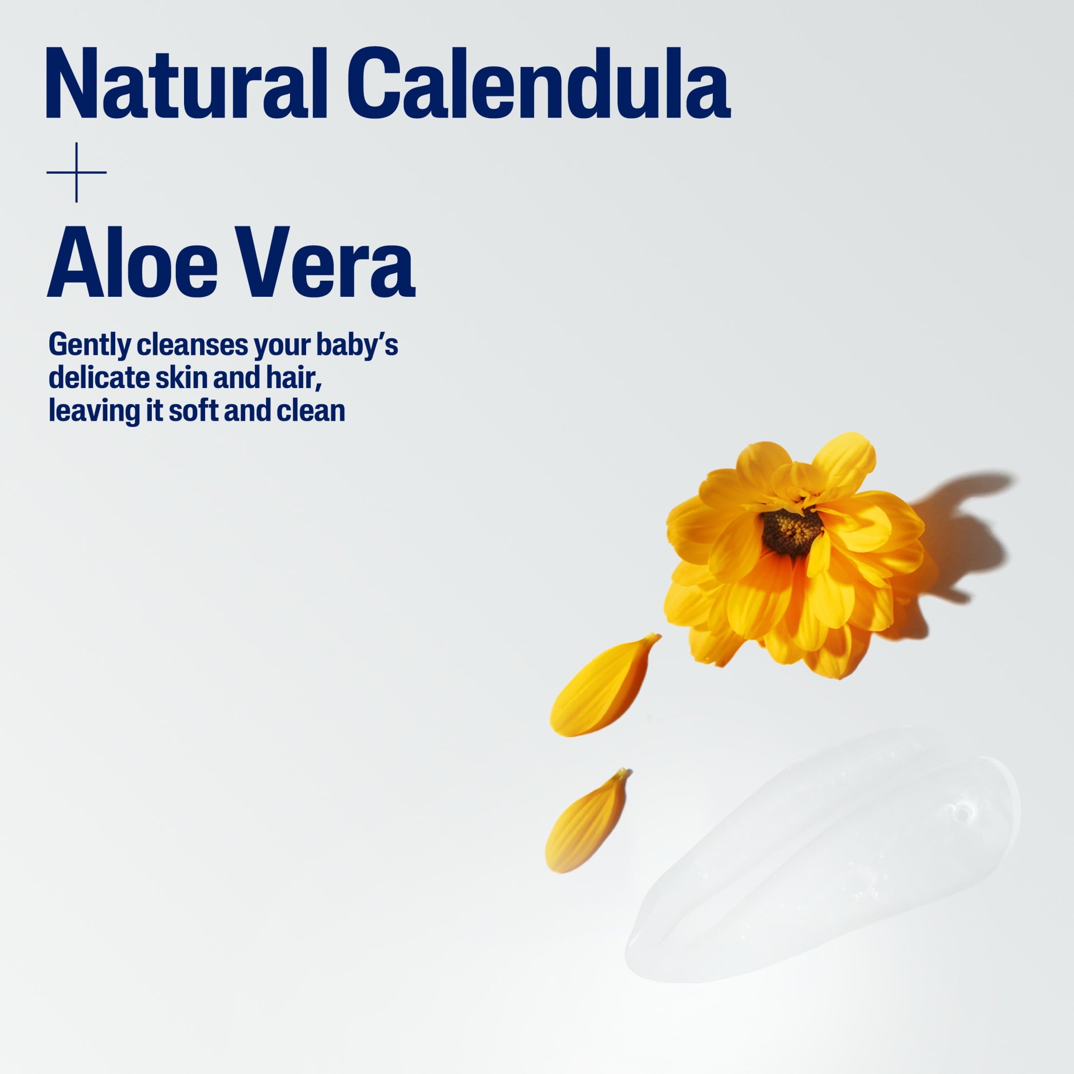 (2 pack) Cetaphil Baby Moisturizing Aloevera Body Wash and Shampoo, Organic Calendula, 7.8 fl oz